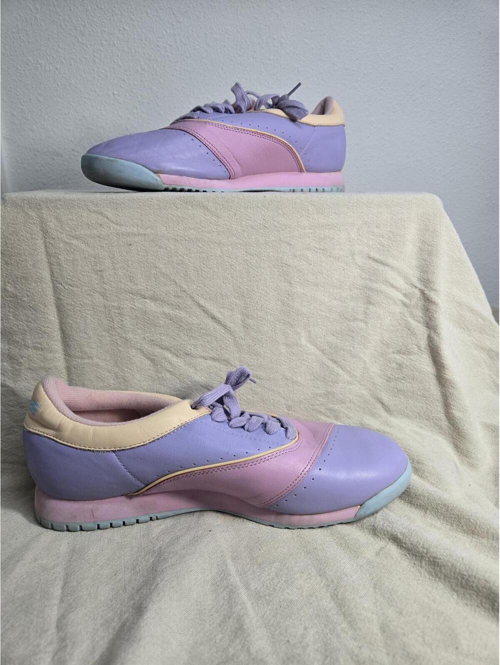 Rare VINTAGE 80s Avia Life Pastel Colorblock Sneakers Sz 9 - Picture 9 of 9